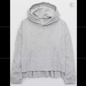 Aerie Groove-On Velour Hoodie